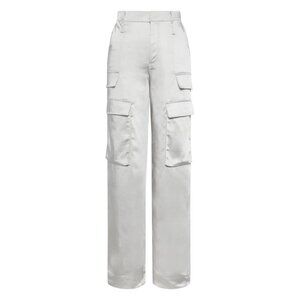Catherine Gee Silver Cargo Pants Size 6 - 23239